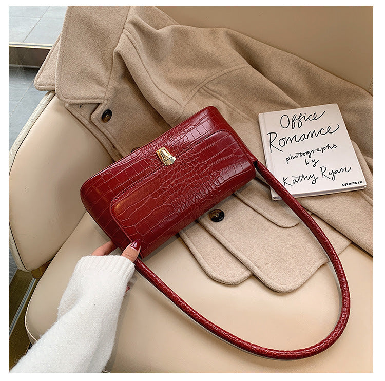 portable One-shoulder small square bag