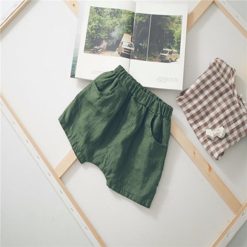 children's  cotton and linen shorts