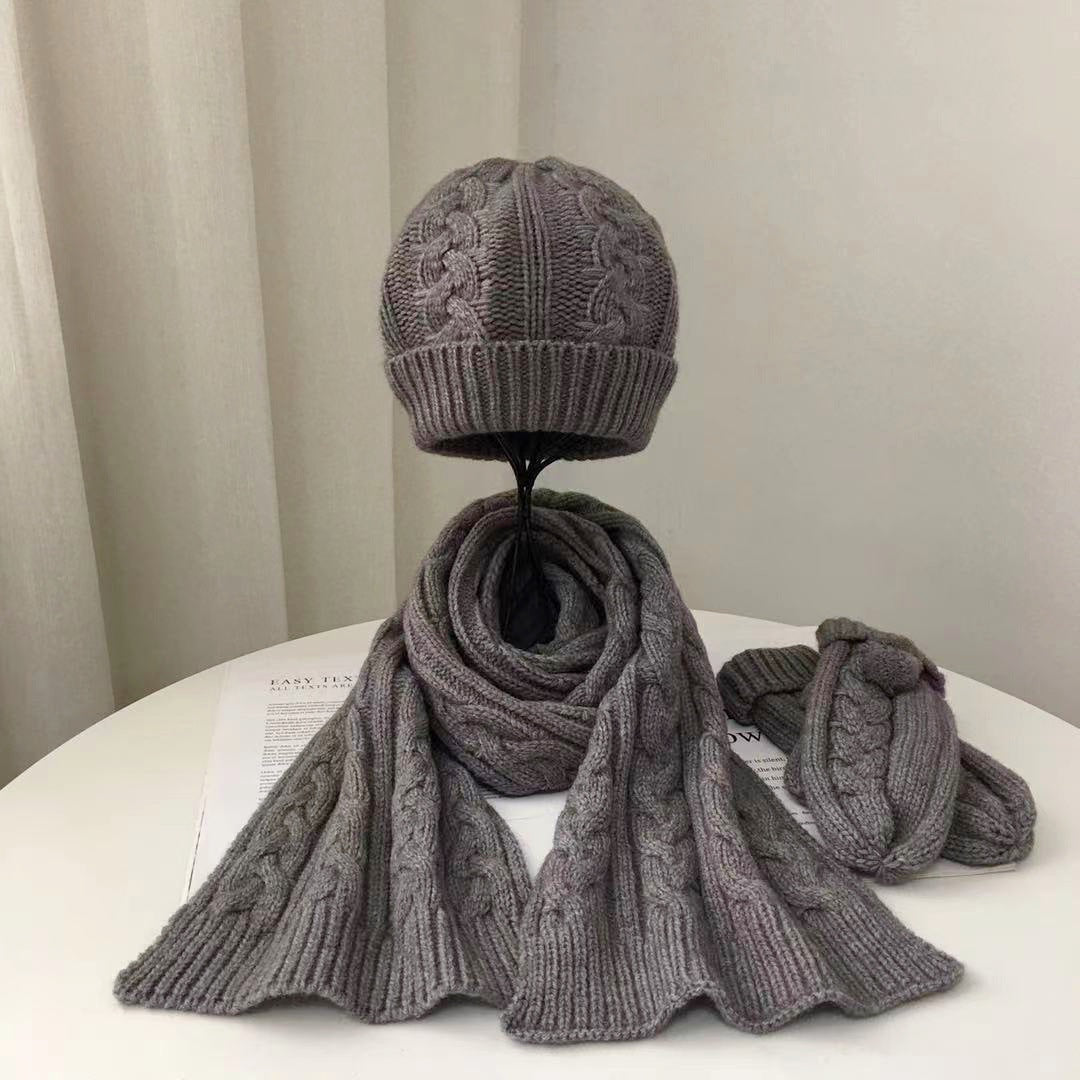 Men's And Women's Parent-child Warm Woolen Hats
