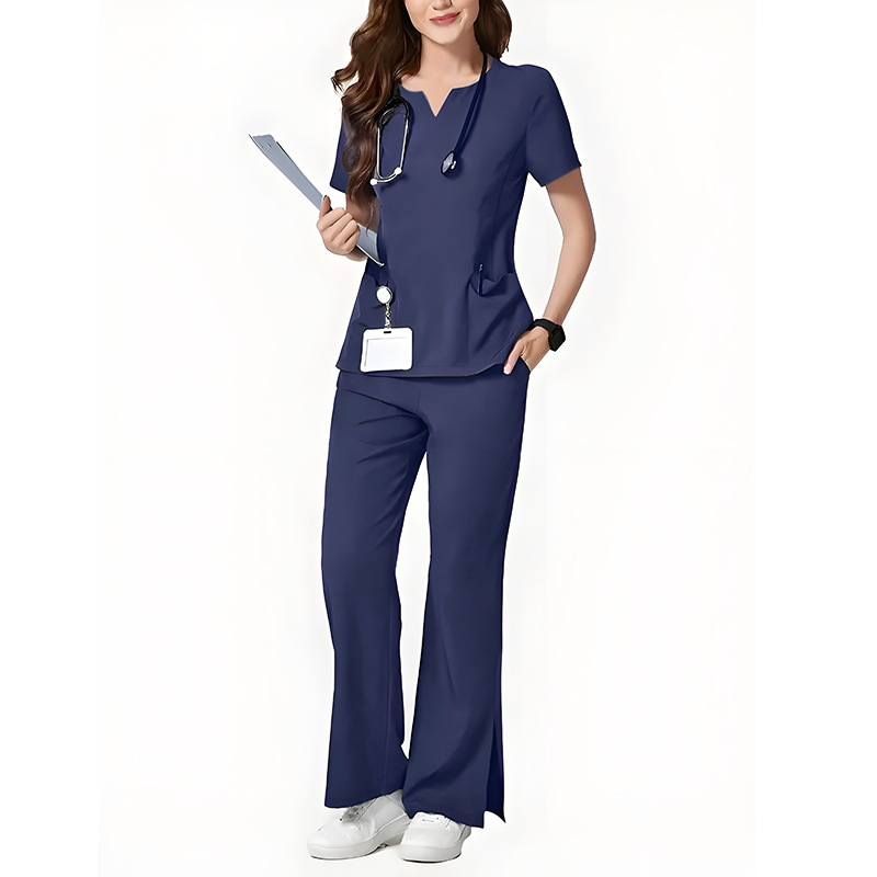 Oral Dental Hospital Scrub Set Short Sleeve Quick Drying Nurse Work Uniform