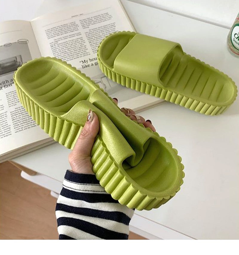 Fashion New Women's Summer Bathroom Bath Thick Bottom Sandals And Slippers