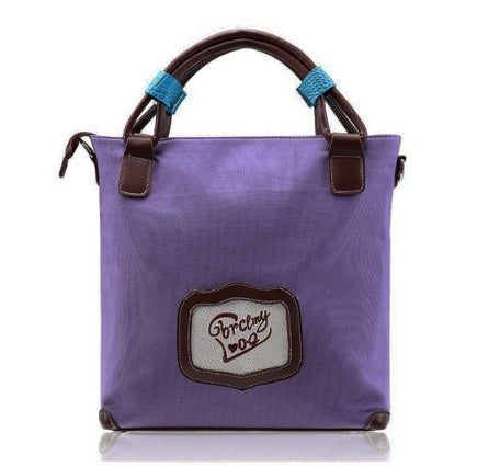 Embroidered canvas bag