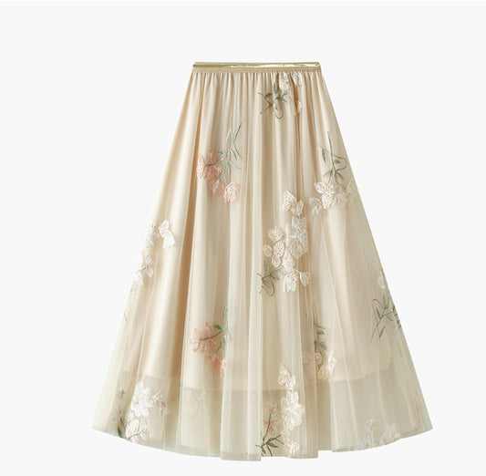High Waisted Skirt With A Slim And Elastic Waistline
