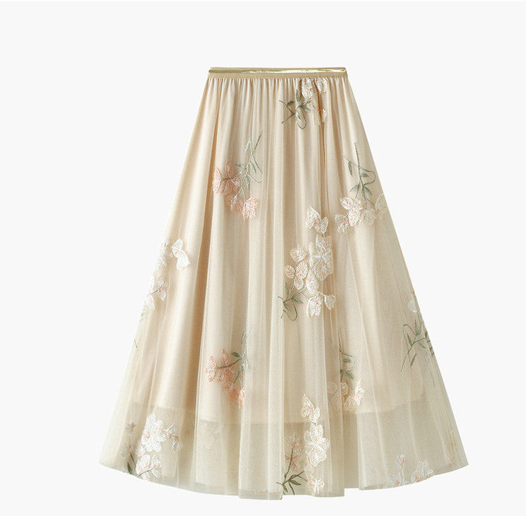 High Waisted Skirt With A Slim And Elastic Waistline