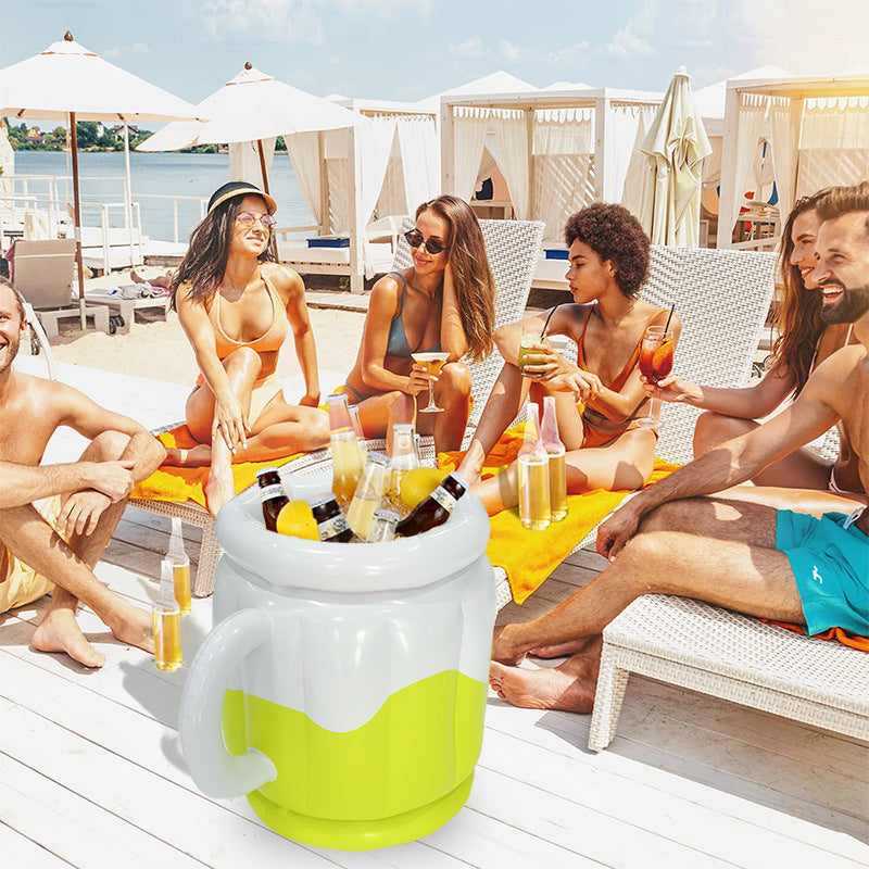 Eco-friendly PVC Party Beach Camping Portable Inflatable Ice Bucket