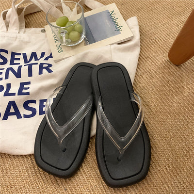 Flip-flops Female Summer Fashion Home Non-slip Leisure Retro Flip-flop Indoor Sandals And Slippers