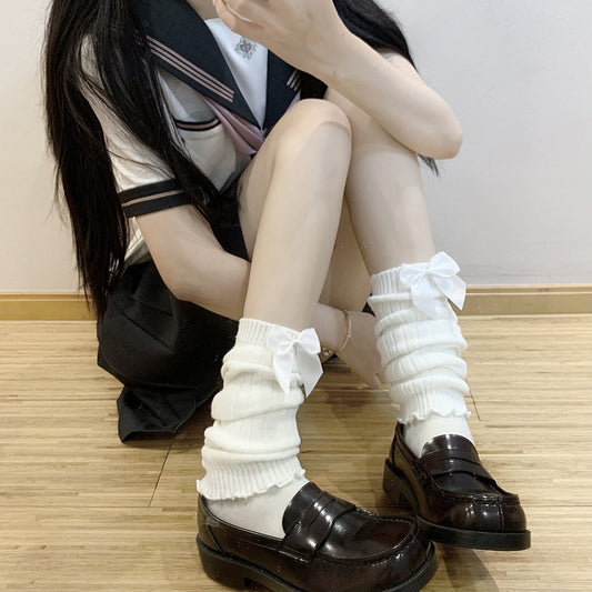 Harajuku Style Hot Girl Jk Preppy Style Calf Long Tube Bunching Socks