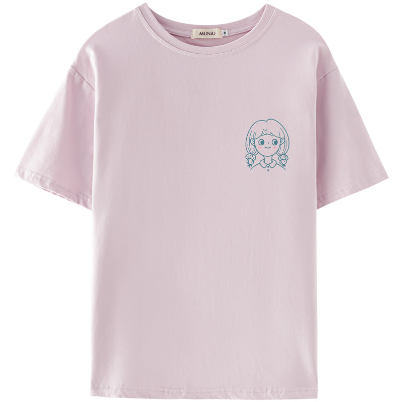 Women's Summer New Casual Cotton Printed T-shirt