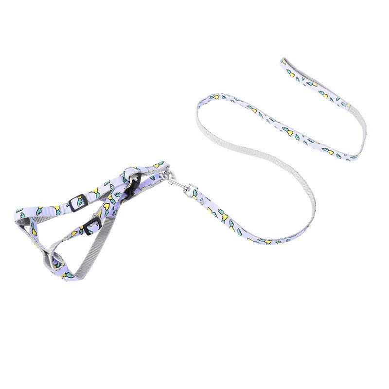 Cartoon Love Printed Dog Traction Rope