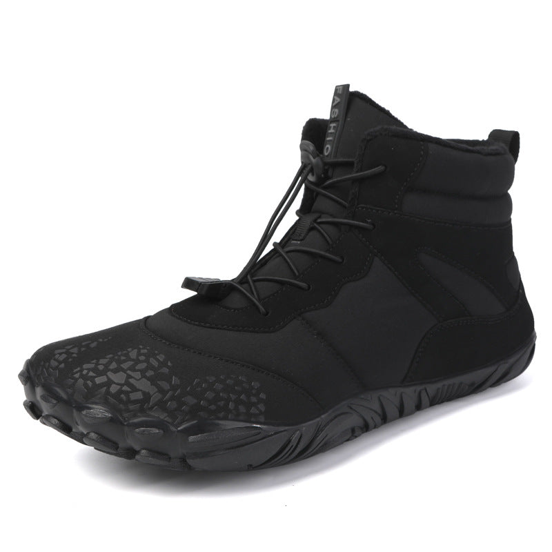 Fleece-lined Waterproof Snow Boots Warm Breathable High-top Casual Cotton Shoes