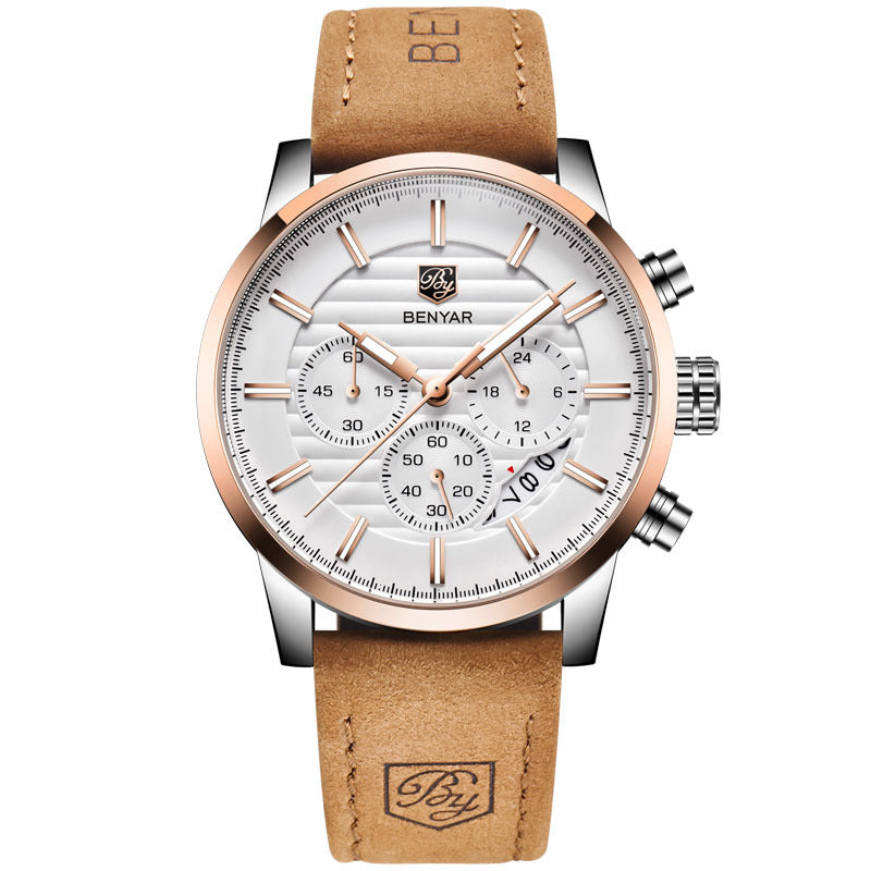 Men's Watch with Three Eyes Belt