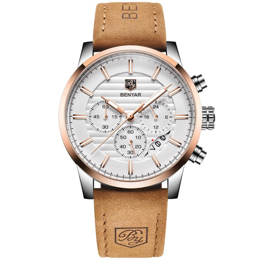 Men's Watch with Three Eyes Belt