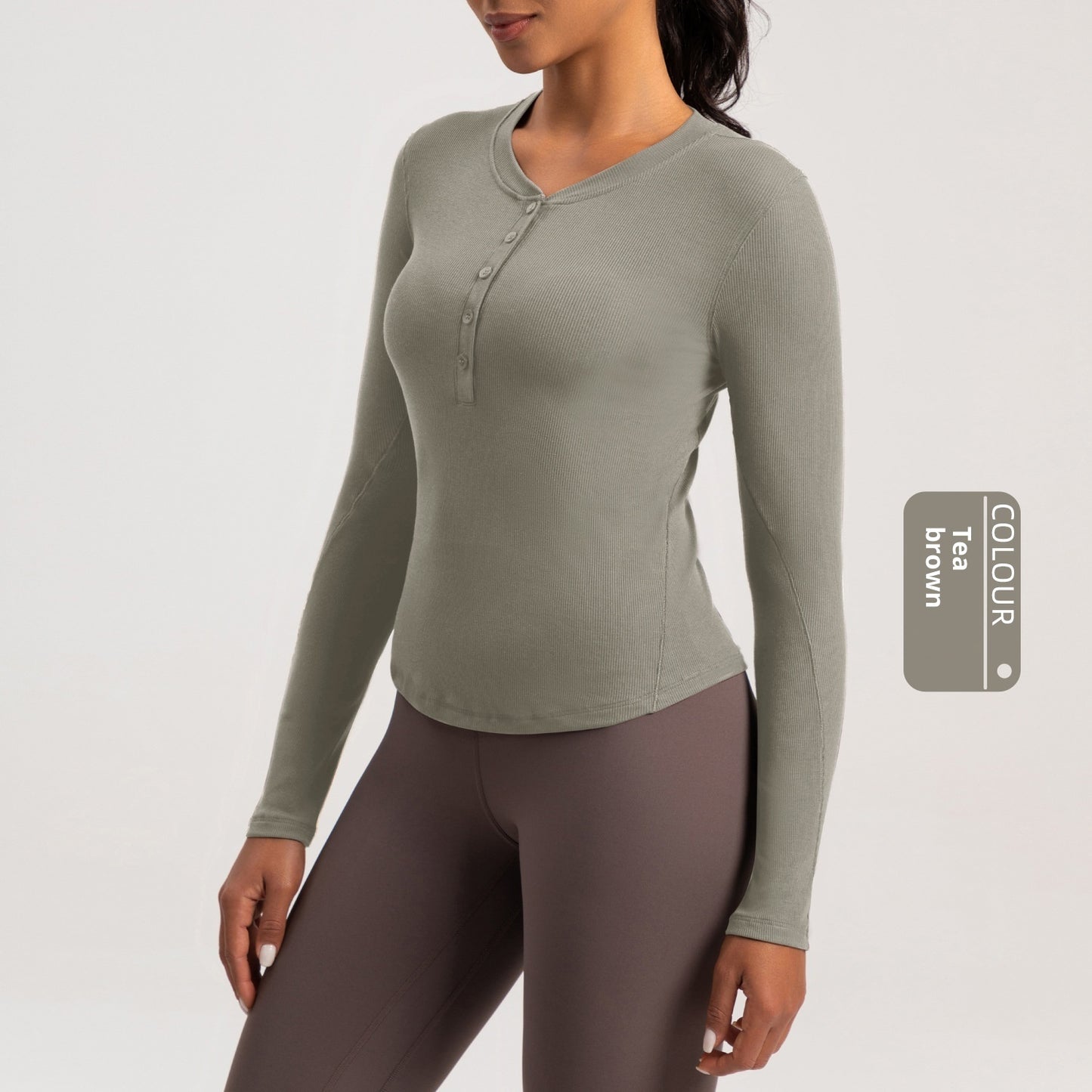 Sports Yoga Wear Running Fitness Long Sleeve Top