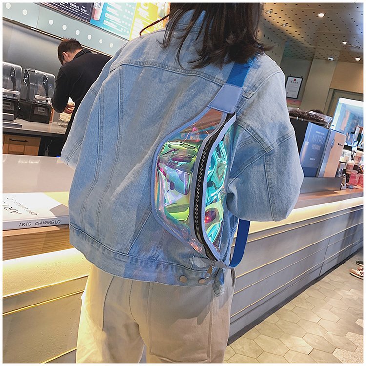 Laser shoulder messenger bag