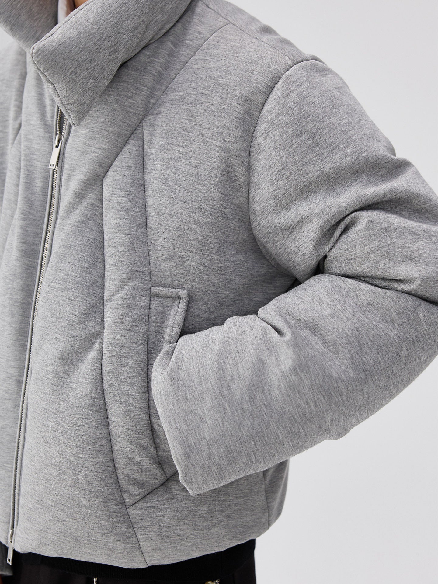 American-style Retro Stand-up Collar Padded Down Jacket