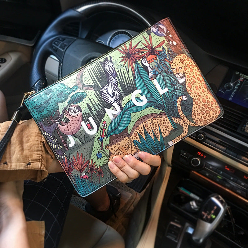 Fashion printed envelope bag