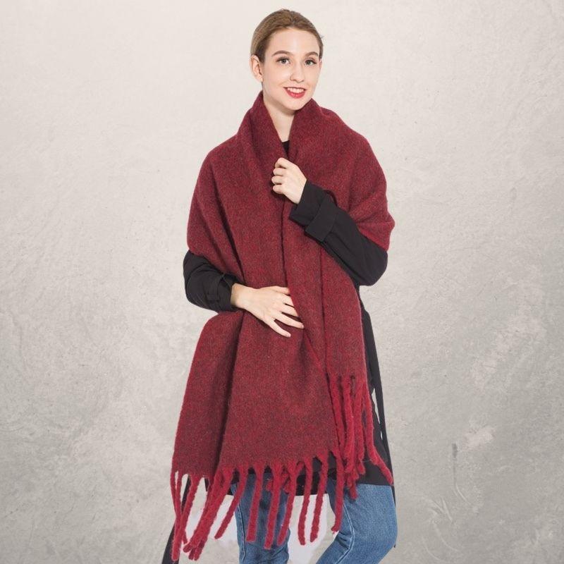 Autumn and winter scarf warm tassel ladies