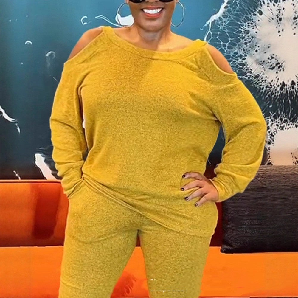 Suit Ankle-tied Trousers Plus Size Two-piece Suit