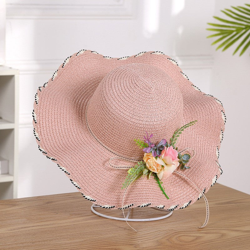 Women's Summer Beach Hat Wavy Parent-child