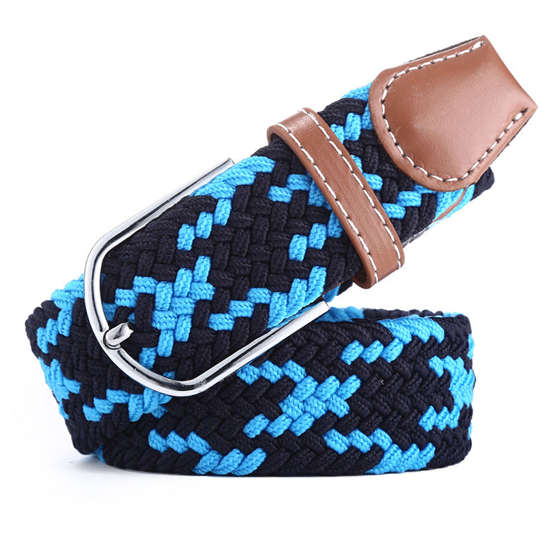 Canvas stretch woven belt