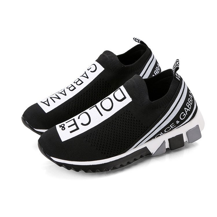 Fly-vævede, åndbare sneakers med rund tå