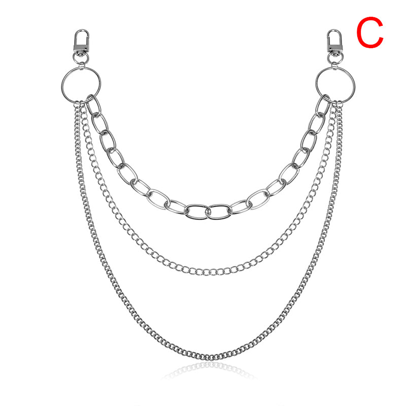 Tassel geometric waist chain