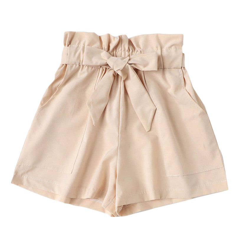 Loose mid-waist women's shorts