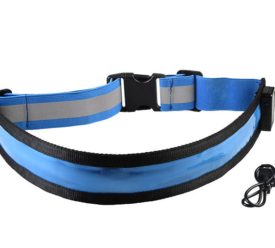 Luminous and breathable waist protection exercise belt