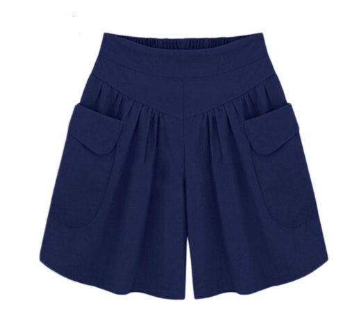 Plus gødnings XL kvinders fedt mm løse shorts sommer afslappet elastisk talje brede ben var tynde hotpants
