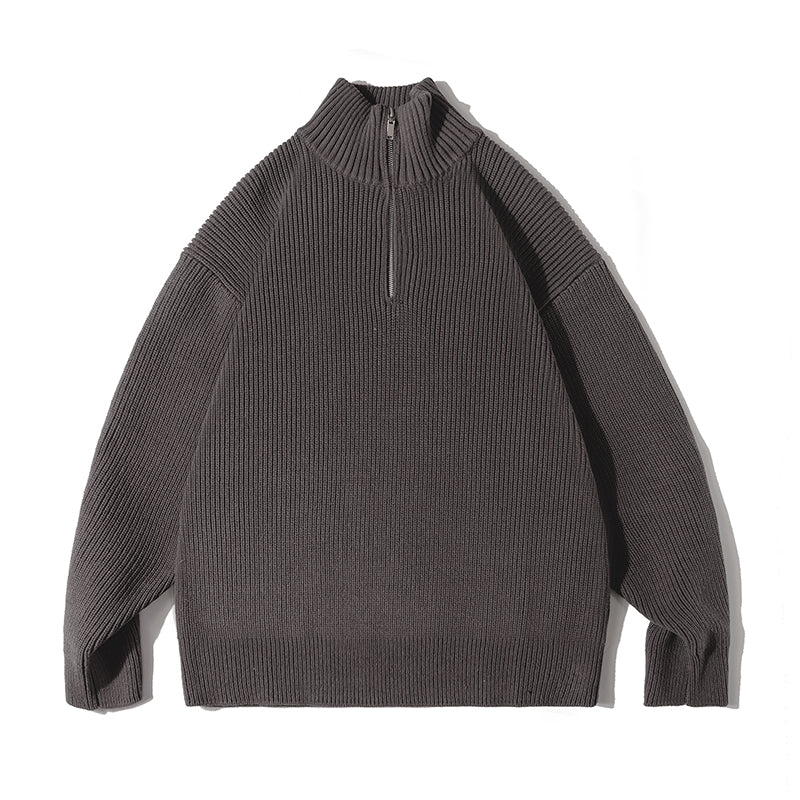 Winter Style Retro Half High Neck Sweater