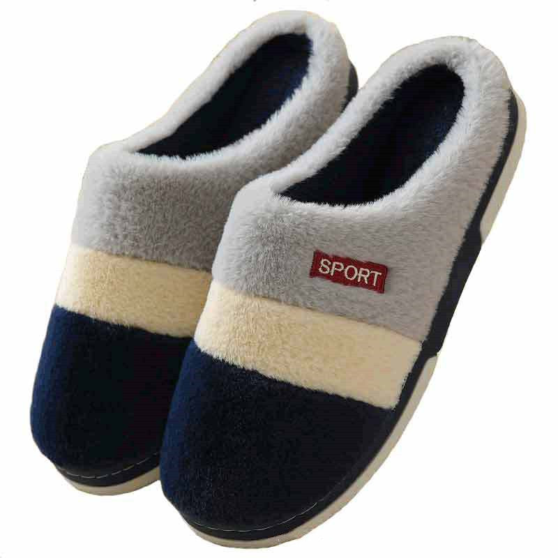 Men's Cotton Slippers, Women's TPR, Home Non-slip Indoor Warmth