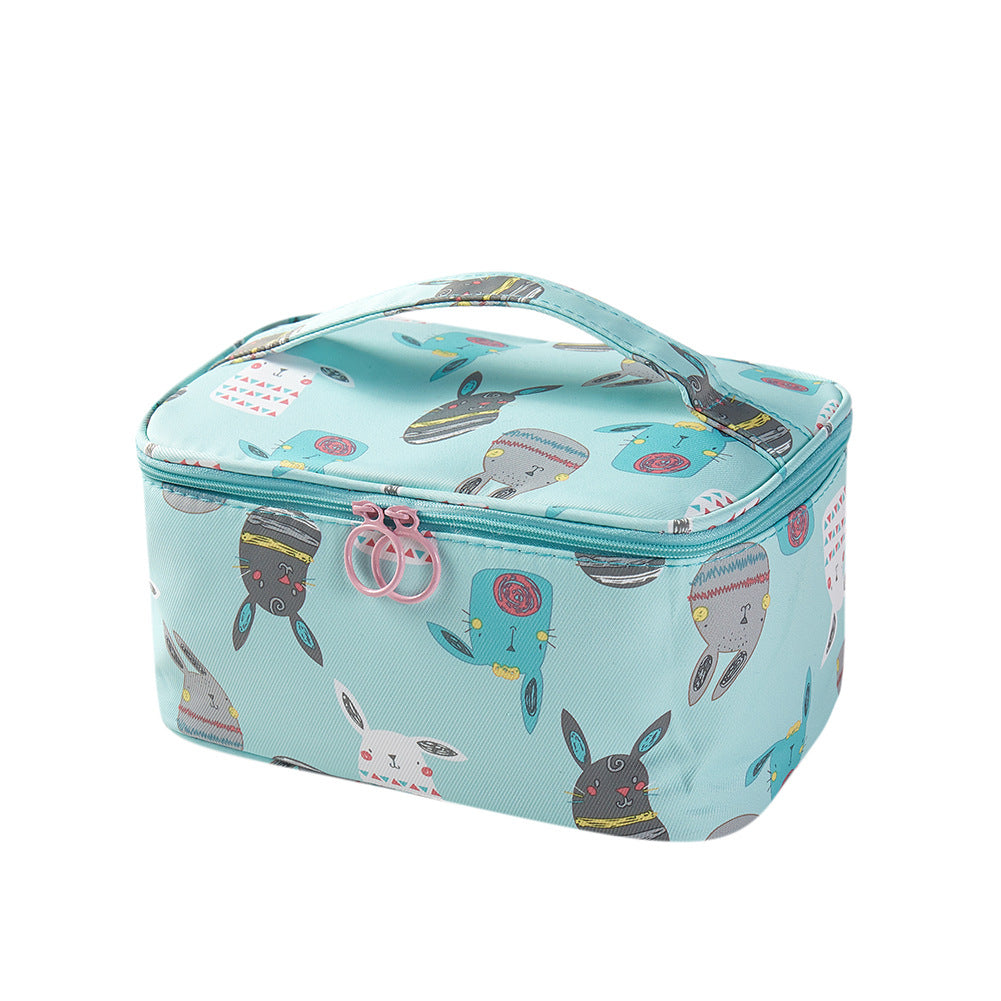 Cartoon Portable Square Large Capacity Travel Toiletry Bag