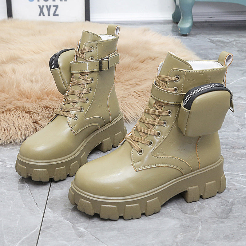 Martin Boots New Female Autumn Thick-soled British Style