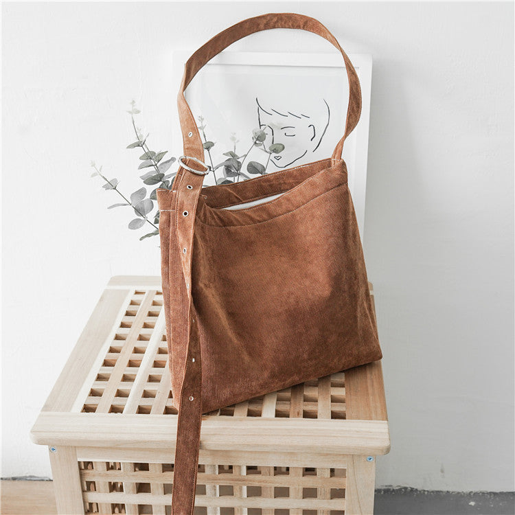 Corduroy canvas bag
