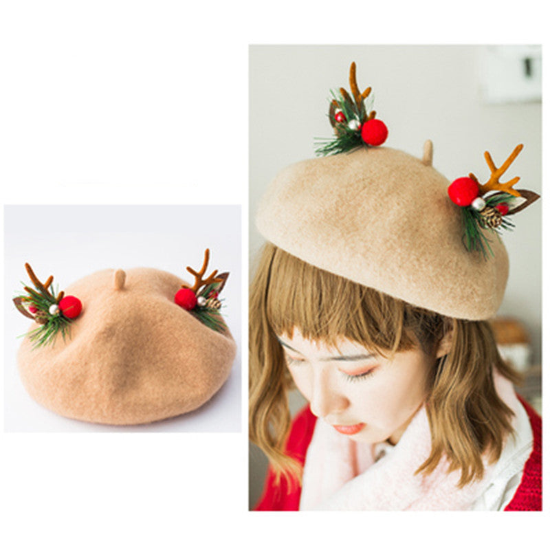 Women's Fashion Handmade Flower Beret Hat