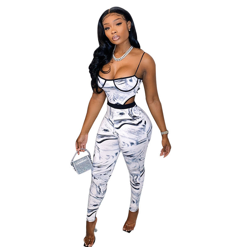Tie-dye printed waist sling