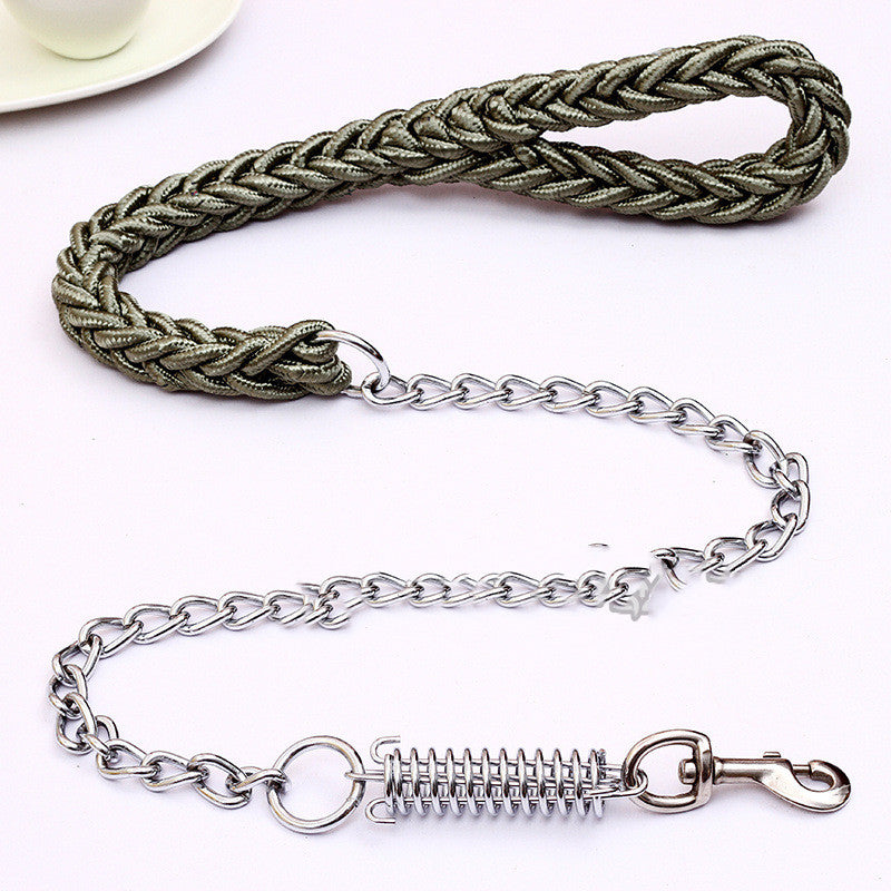 Hand-woven pet leash