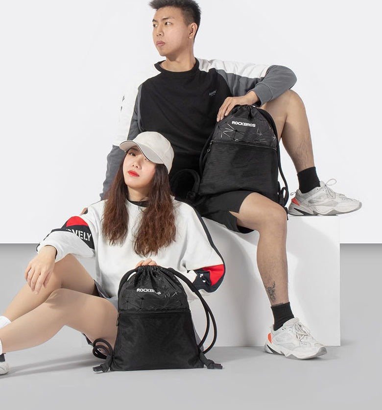 Shoulder storage bag drawstring drawstring