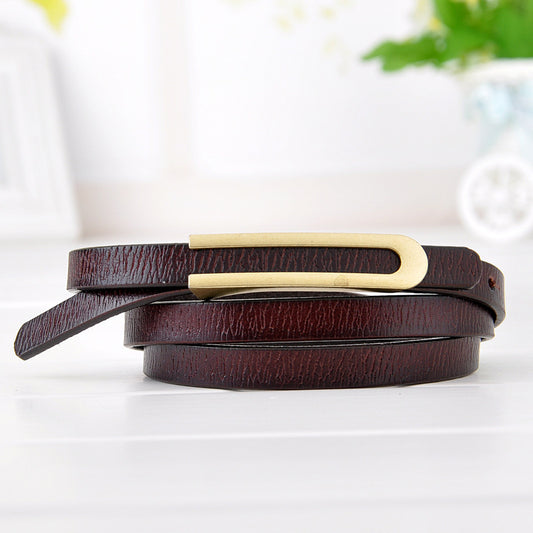 Fashionable cowhide belt