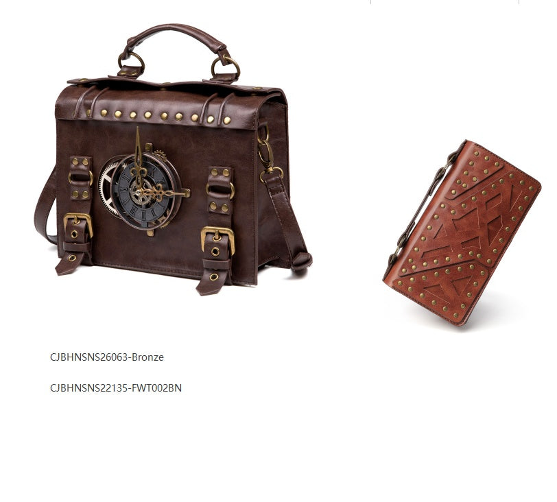 Steampunk ladies long wallet
