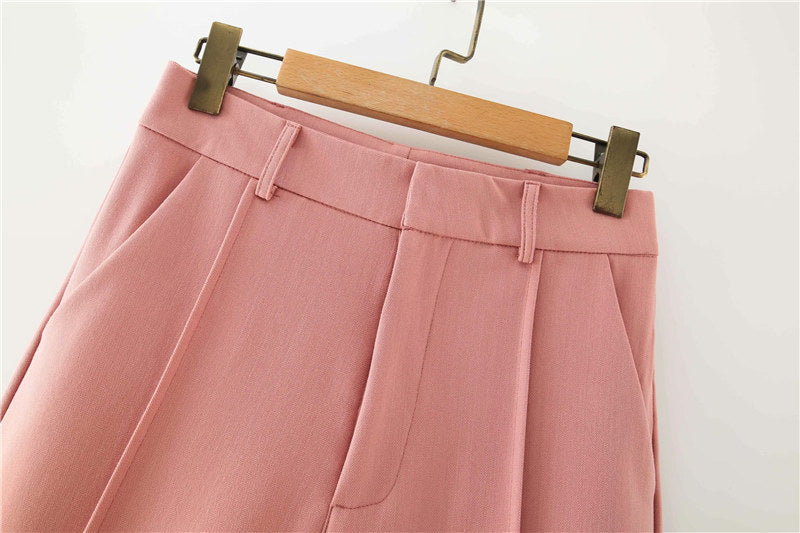 Temperament Ladies Suit Jacket High Waist Work Pants