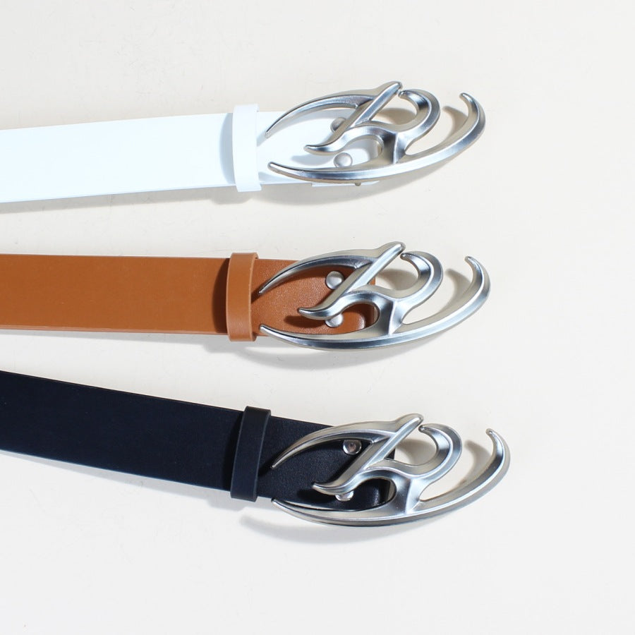 European And American Retro R Word Belt Loop Trendy Cool Personality Simple