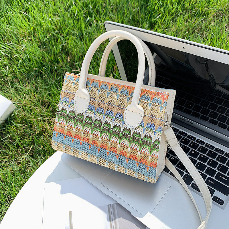 Women's Fashion Woven Single Shoulder Crossbody Bag