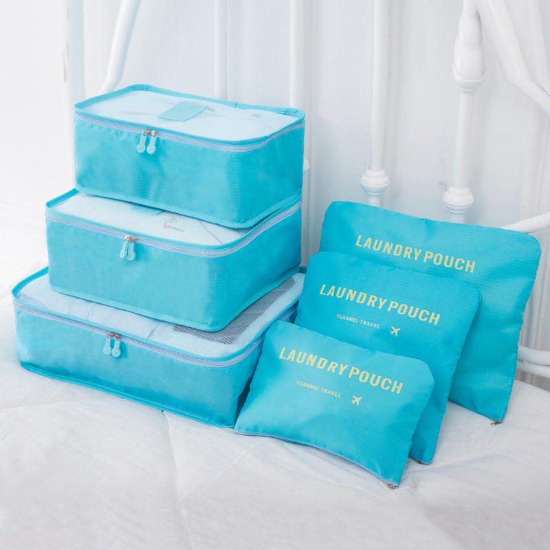 New Korean Clothes Underwear Finishing Storage Bag Multi-function Travel Storage Bag 6-piece Set Custom Six-piece Set