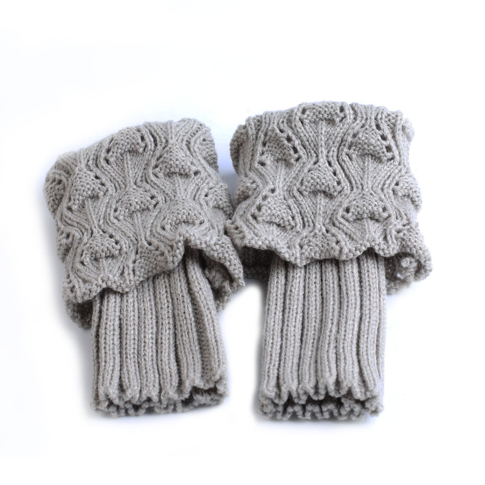 Hollow leg boot cover woolen leg cover warm decoration