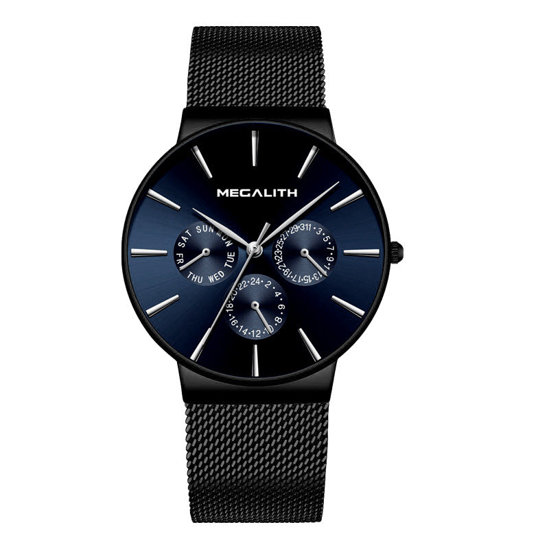 Waterproof quartz men's watch