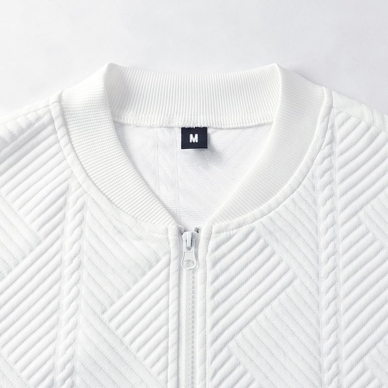 Solid-color Textured Coat From Europe And The US