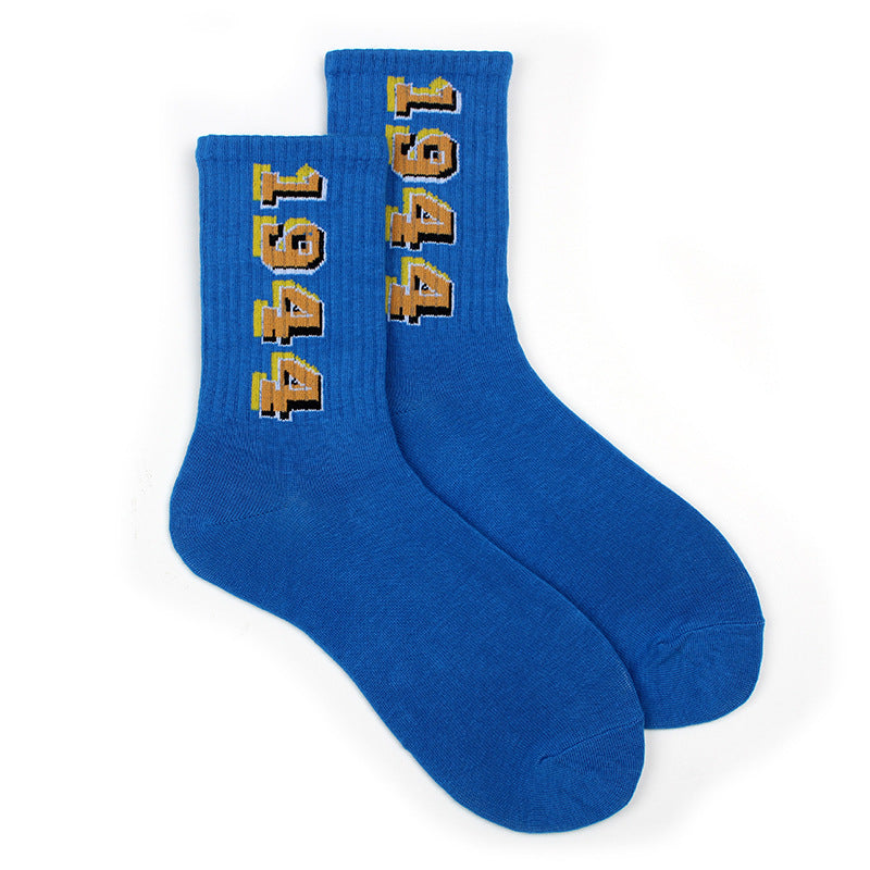 Street Men's Hip-hop Basketball Socks College Style