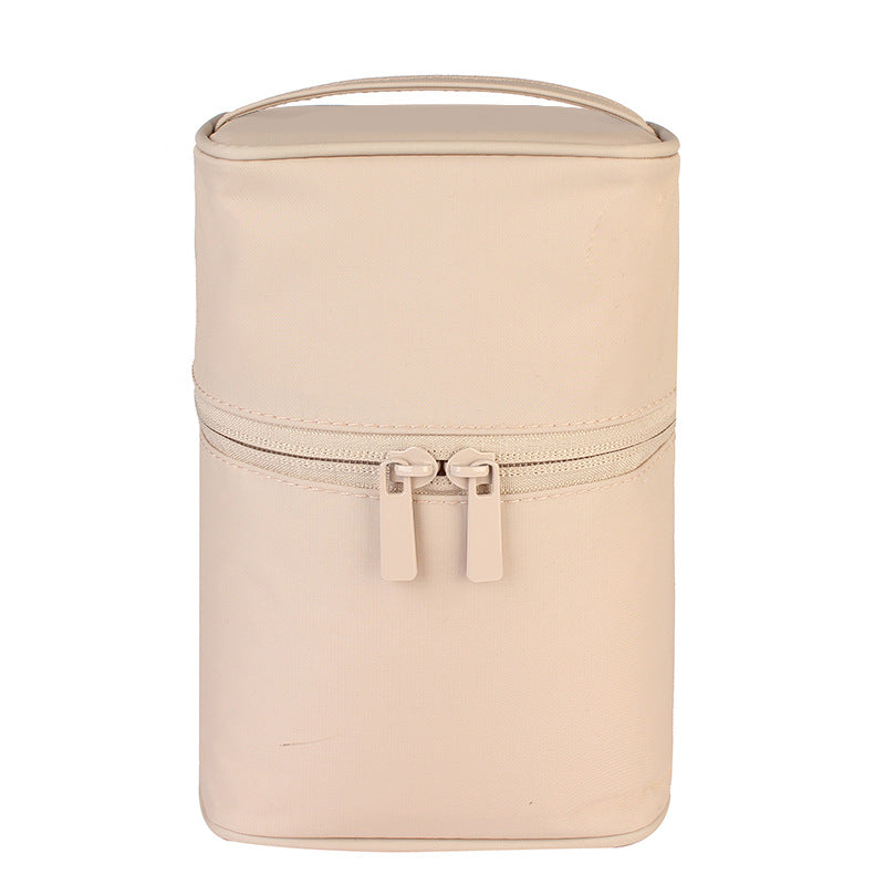 Three-dimensional waterproof portable cosmetic bag