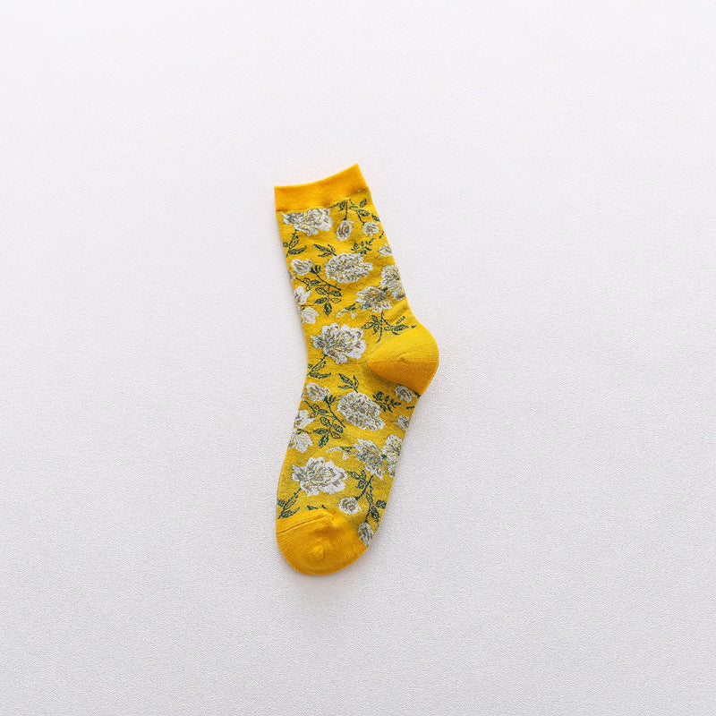Medium tube color socks